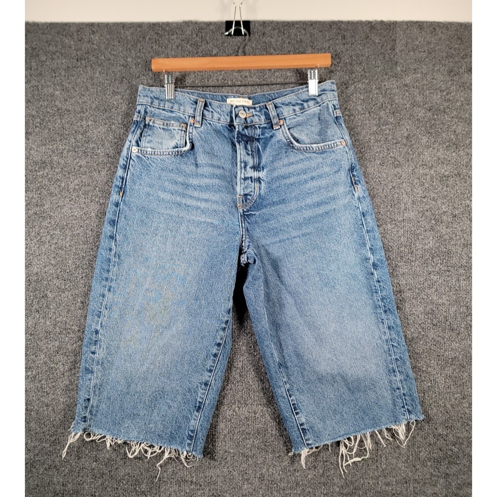 Free People We The Free Jam Session Relaxed Capri Jeans Womens Size 27 (Fits 30)